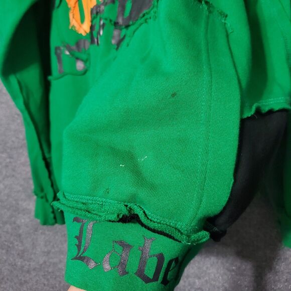 Blac Label Y2K Rock Royalty Full Zip Sweatshirt Mens 3XL Distressed Streetwear - Picture 14 of 16